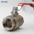 Bundor ANSI 150 4 inch DN100 ball valve handle operated 2PC ball valve